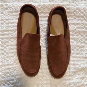 Loro Piana Rich Brown Suede Loafers
